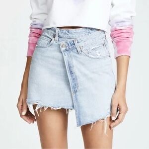 Agolde Asymmetrical Jean Skirt